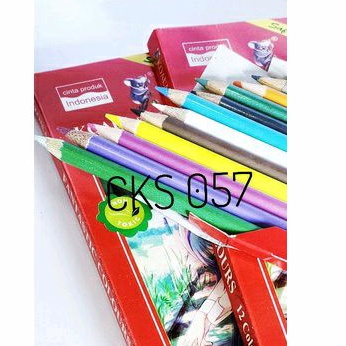 Pensil Warna 12 Warna Panjang MURAH