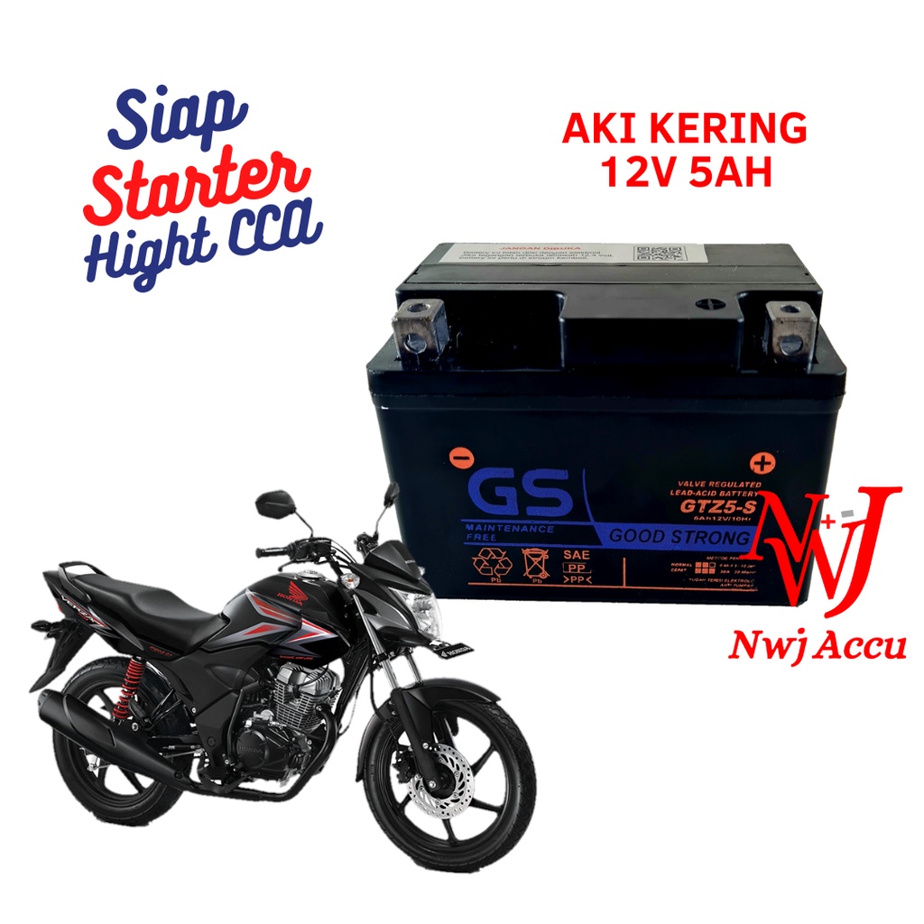 Jual Aki Motor Honda Verza 150 Mega Pro CW CRF 150L GTZ5S GTZ4V YTZ5S
