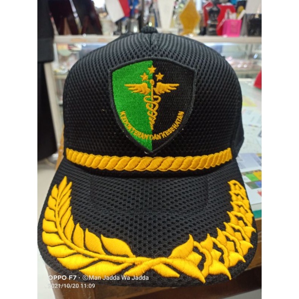 TOPI JARING DOKPOL ( DOKTER POLISI )PLUS BORDIR NAMA.