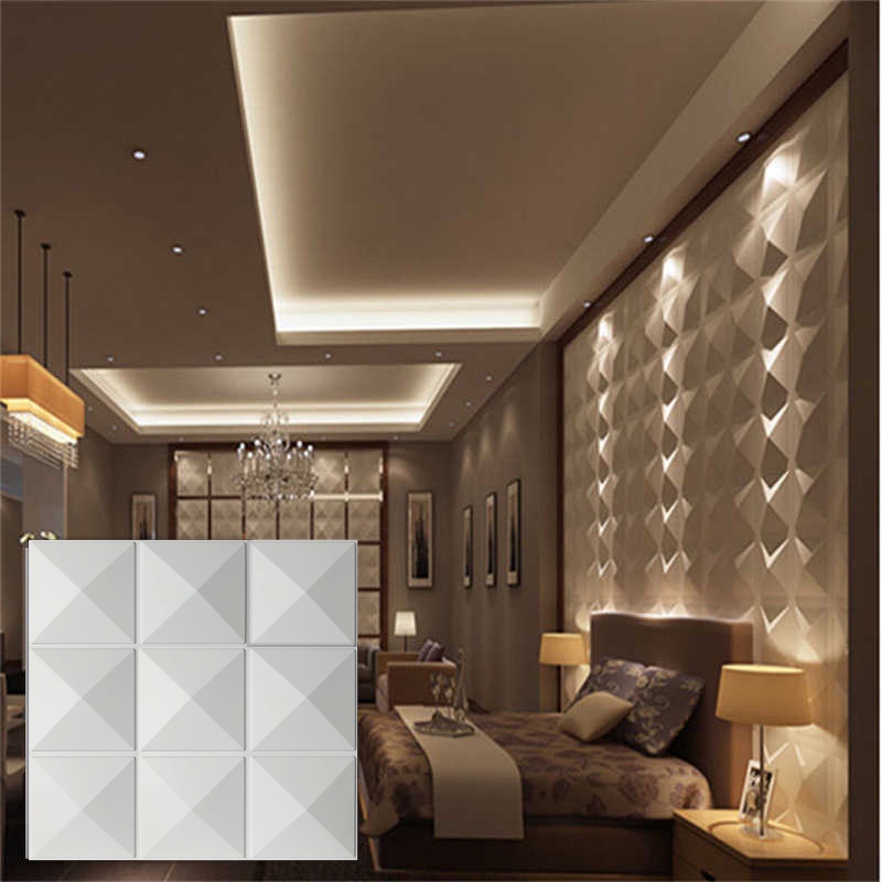 WALLPANEL 3D BUKAN WALLPAPER STIPROMO 3D WALL PANEL PVC PREMIUM 50x50cm / 30x30cm WALL PANEL 3D DINDING PVC - BOY WALLPAPER