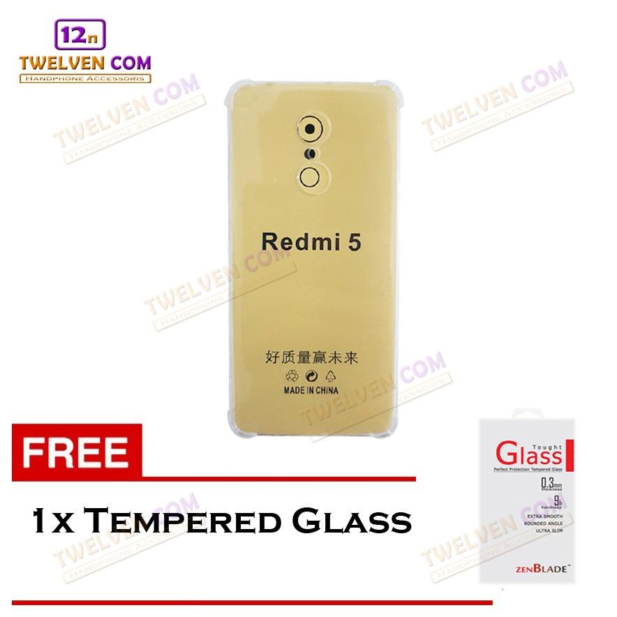 [FLASH SALE] Case Anti Crack Anti Shock Softcase Xiaomi Redmi 5 - Free Tempered Glass