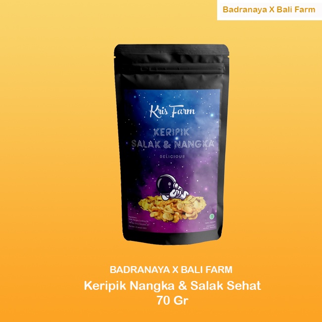 

Badranaya X Bali Farm Kripik Nangka & Salak Cemilan Instan Tradisional / Jajanan Tradisional Premium 70gr