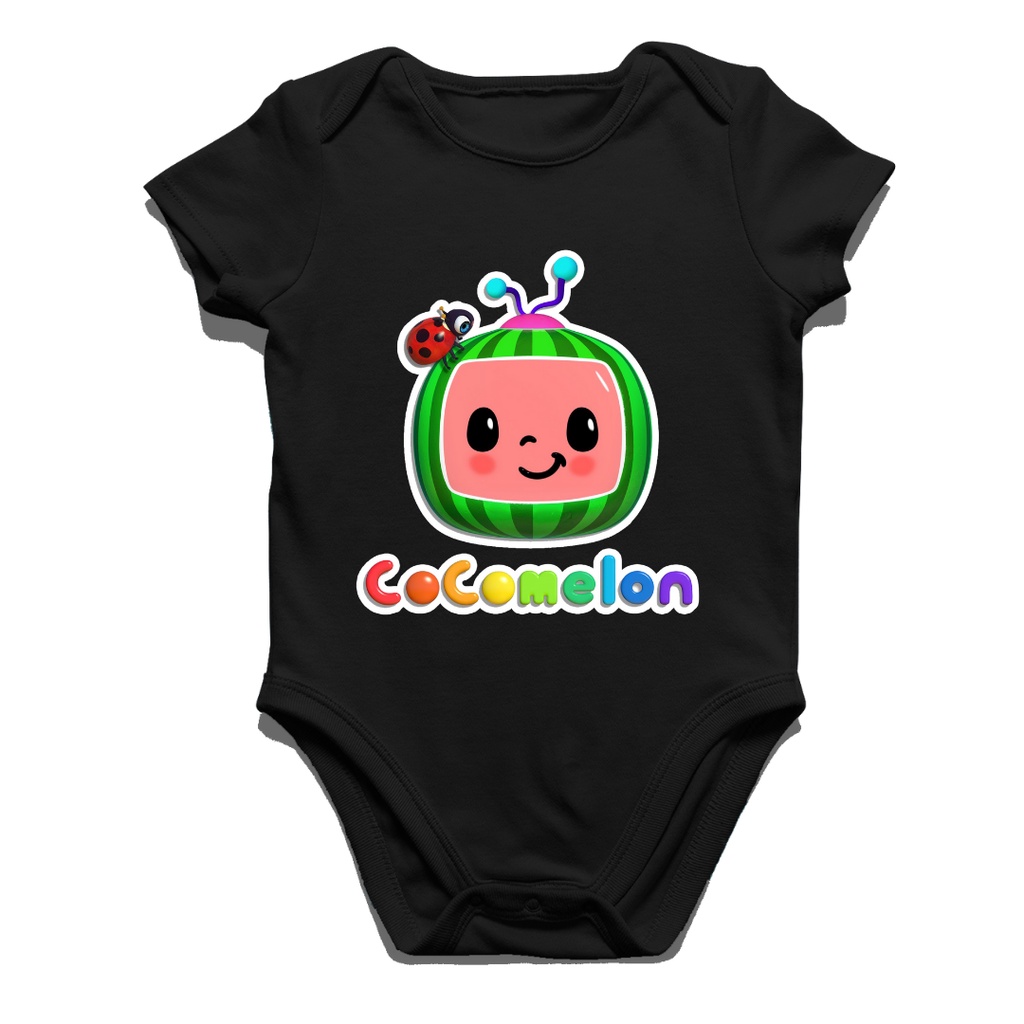 Jumper Bayi Lucu Cocomelon | Baju Bayi 0–12 Bulan Katun Halus 30s | Romper Newborn Karakter Kartun U