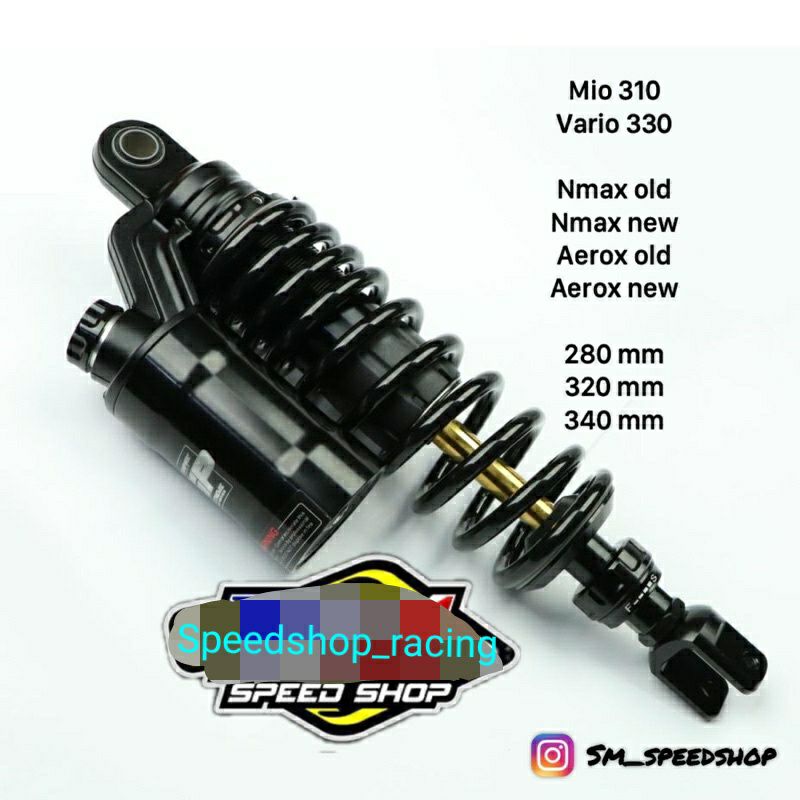 Shockbreaker Shock Ride it GP Extream black series AS GOLD Copy KTC ukuran mio beat scoopy beat fi 3