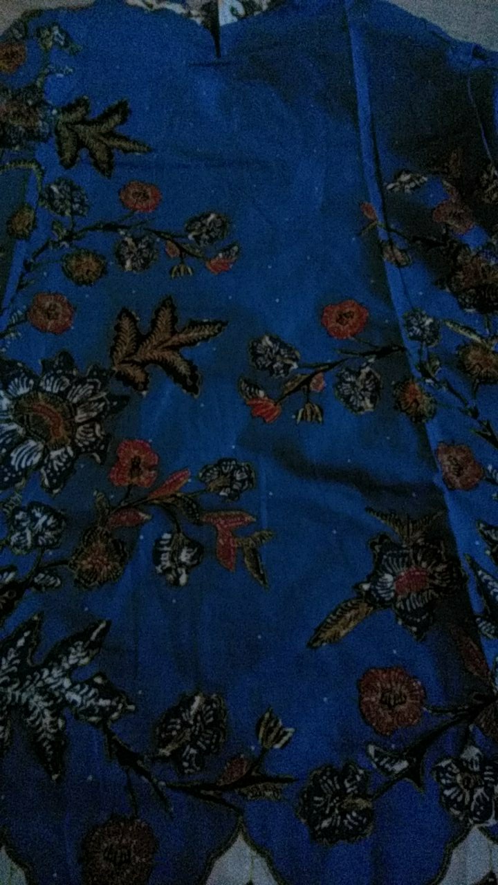 Benang Raja Tunik Batik Wanita Lengan Panjang Ukuran M L Xl