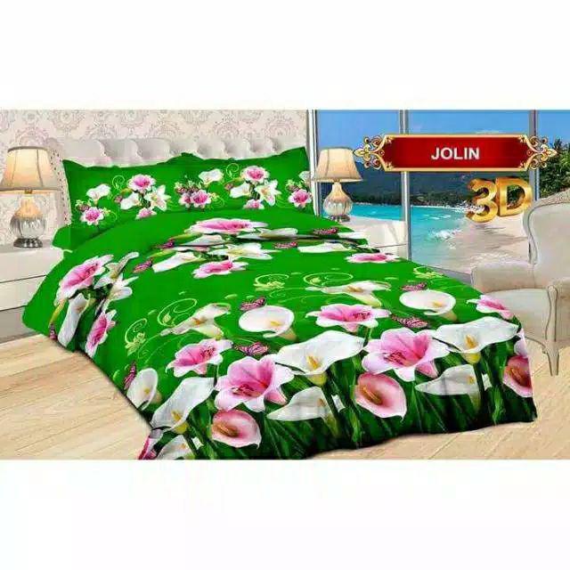 Bed Cover BONITA Seprai 1 set ukuran King 180x200 Sprei Motif Terbaru Bahan Tebal