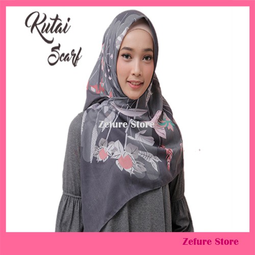 KERUDUNG SEGI EMPAT MOTIF KUTAI SCARF BY MEZORA