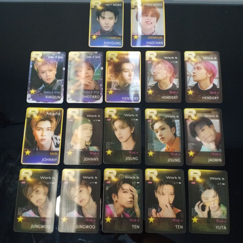 [READY STOCK] NCT 2020 - LENTICULAR PHOTOCARD WORK IT MISFIT MAKE A WISH DEPATURE