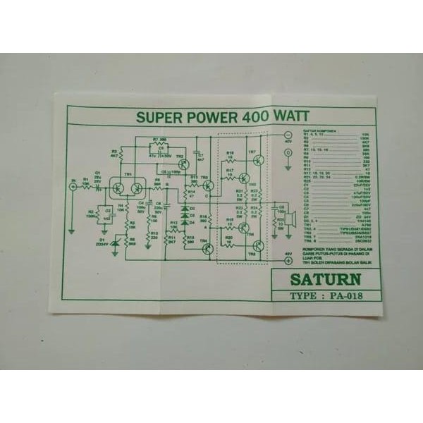 PCB Power Amplifier 400Watt Mono PA-018