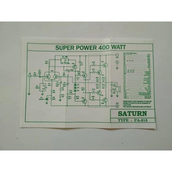 PCB Power Amplifier 400Watt Mono PA-018