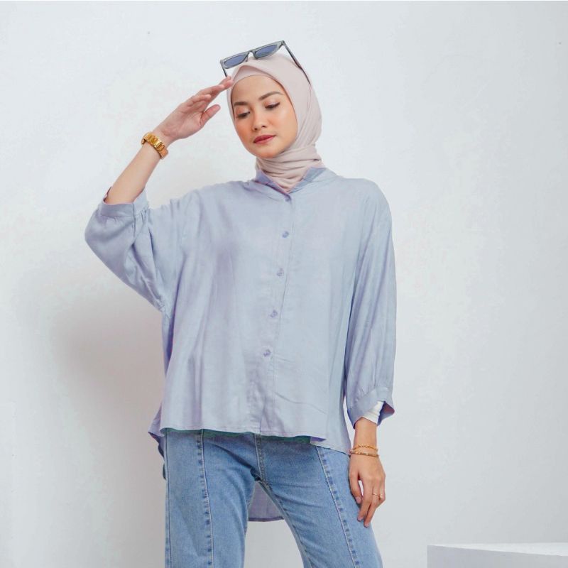 ZIVA BLOUSE OVERSIZE (JUMBO/LD ±130cm) RAYON TWILL PREMIUM //JF506-AbuMuda,ZivaOVERSIZE