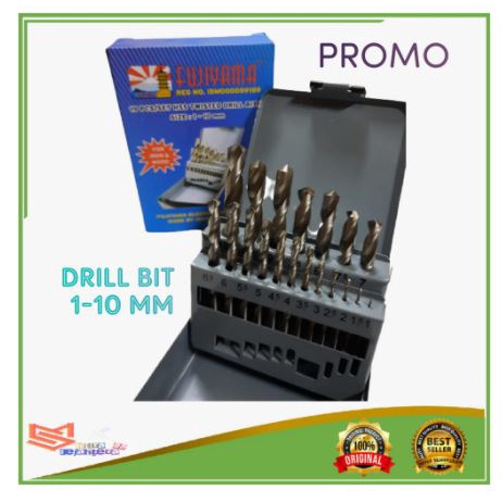 Jual Fujiyama Mata Bor Besi Set Pcs Hss Mm Drill Set Shopee