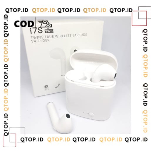 i7s Twinss Wireless Earphone Mini Bluetooth Stereo Earbuds [FREE BUBBLE] [QTOP]