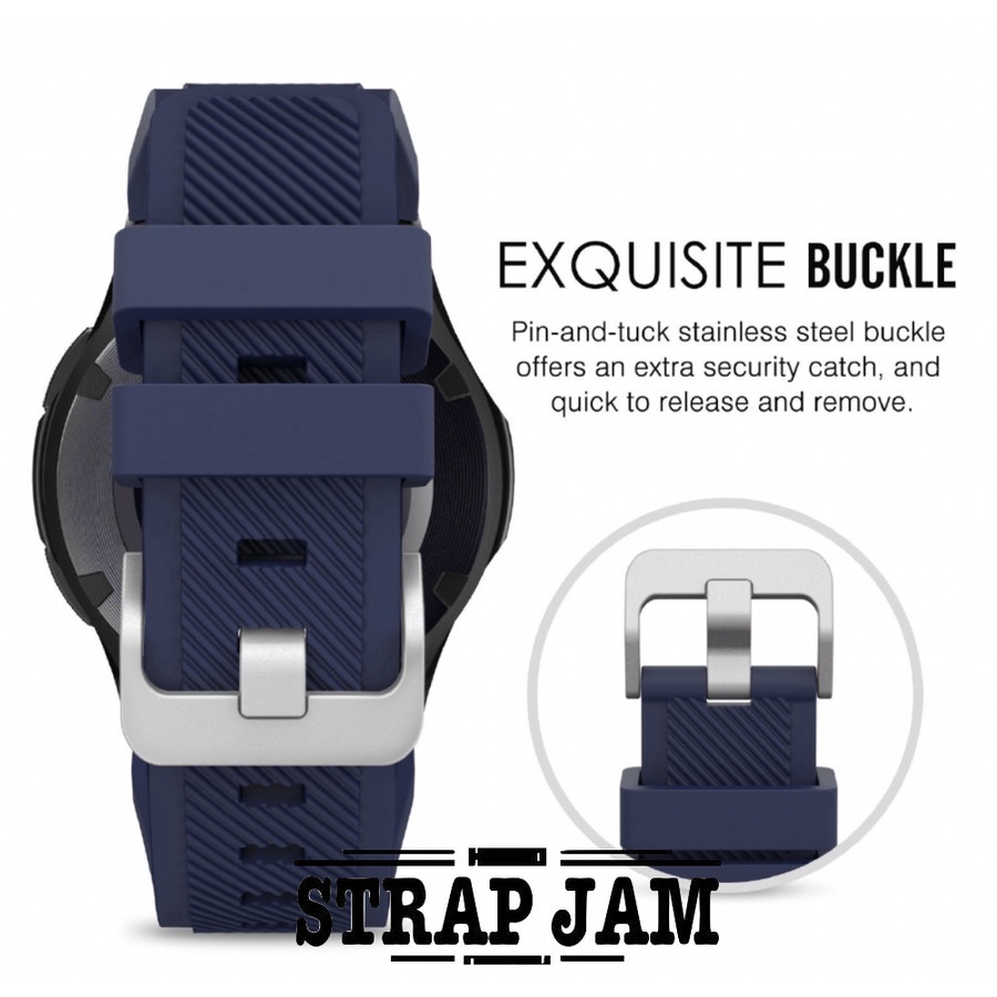 MS3 Tali Jam Advan StartGo R1 Pro - Strap 22mm Rubber Silikon Bergaris Miring