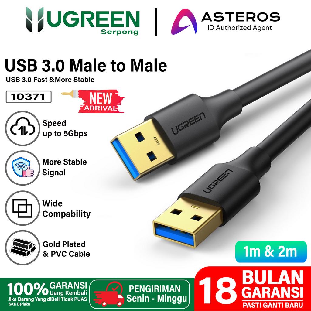 UGREEN Kabel Data USB 3.0 A to A Male untuk Transfer Data Super Speed 5Gbps