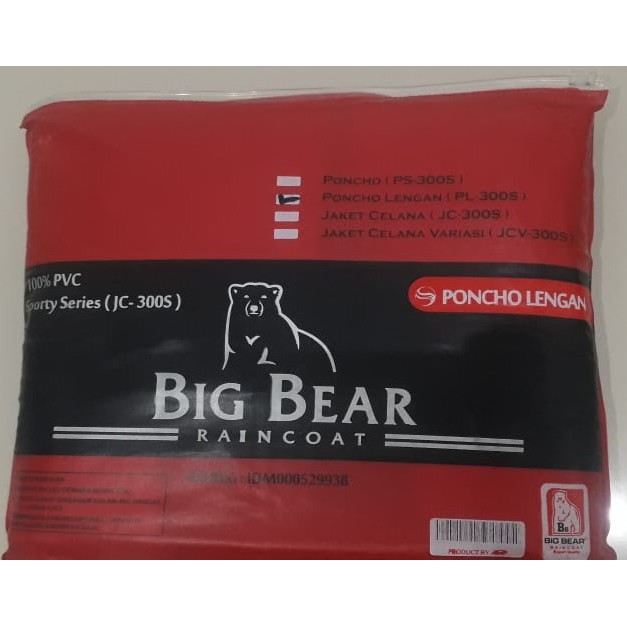 Jas Hujan Ponco Lengan Big Bear