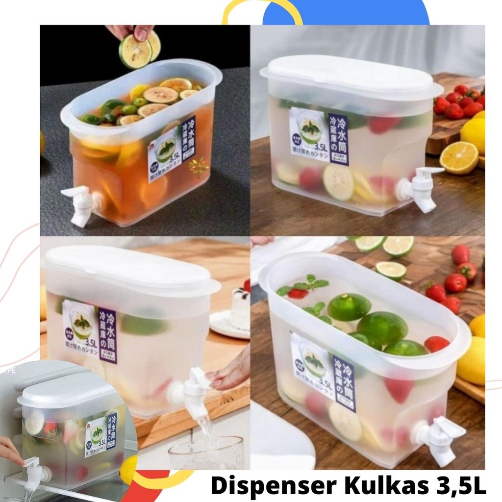 DISPENSER KULKAS DISPENSER JUS DISPENSER DISPENSER KULKAS 3,5 LITER DISPENSER MINUMAN KULKAS  DISPEN