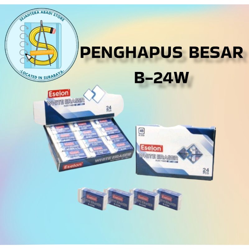 

PENGHAPUS / PENGHAPUS SIZE BESAR / PENGHAPUS ESELON ES-24 PUTIH / SETIP / STIP WARNA (PCS)