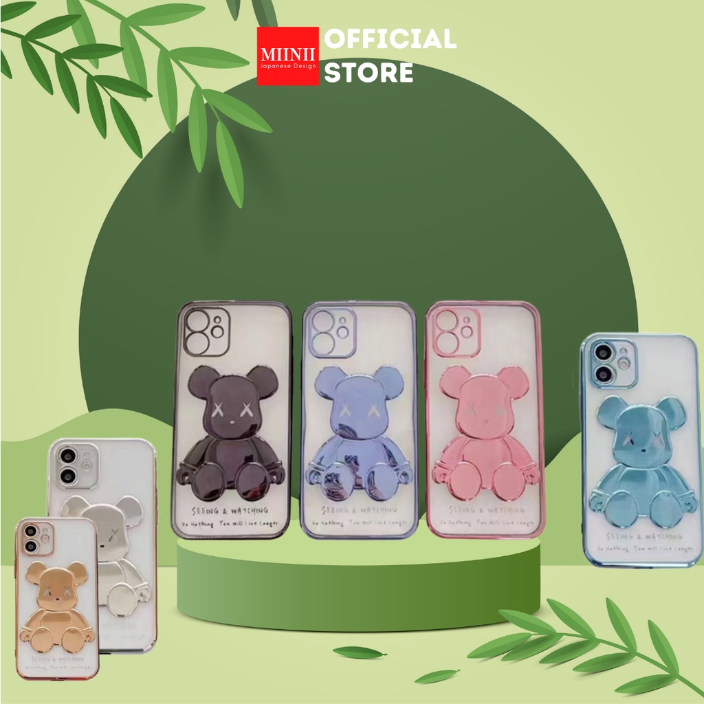 MIINII Case YS-1505 3D Cartoon Bear Mobile Phone Case 6 7 8 PLUS X/XS XR XSMAX/11 SE 2022