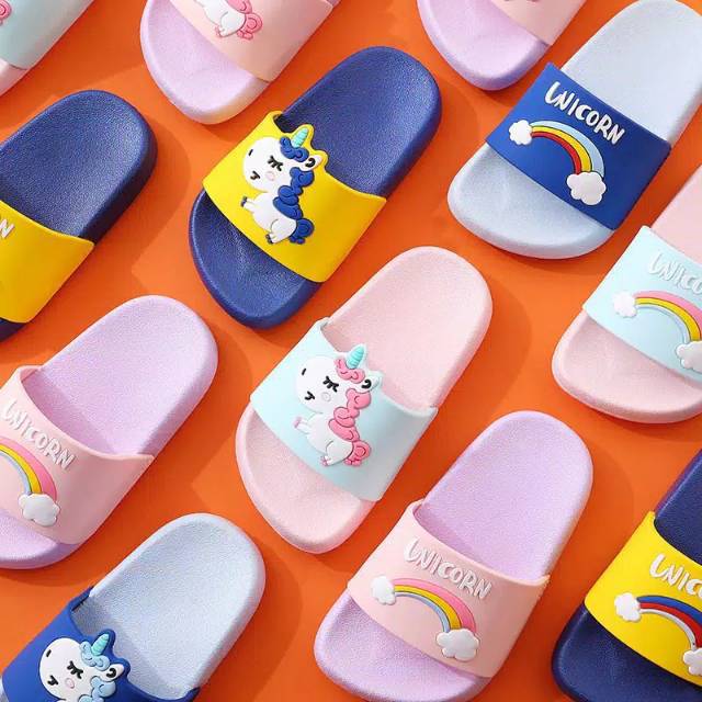 Sandal anak unicorn karet rimbul 26-30