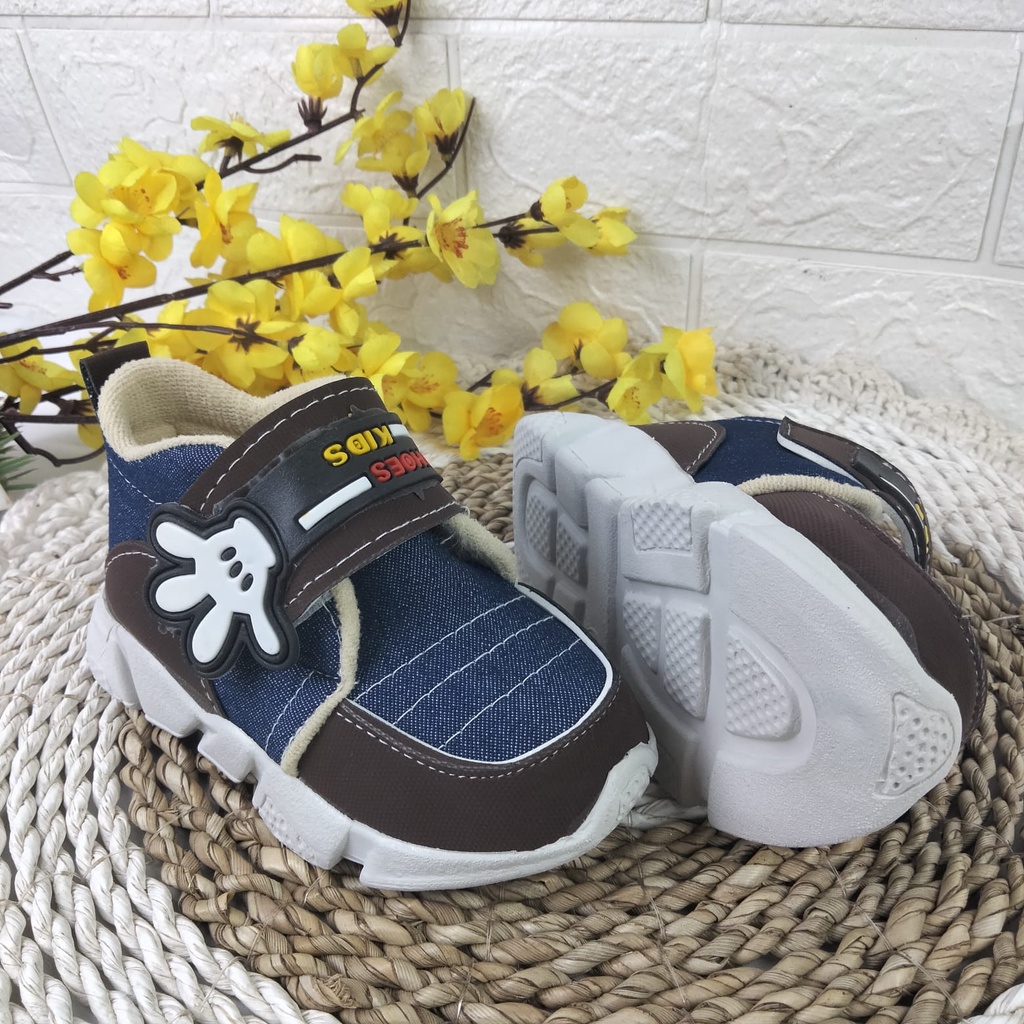 Sasastory Sepatu Sneaker Anak Laki Laki Perempuan Usia 1 2 3 Tahun CA40