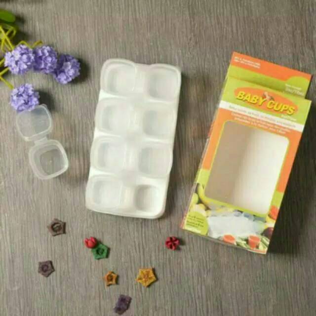 Baby Cups/ Cubes 70ml/ Cup Penyimpanan MPASI/ Cube ASI