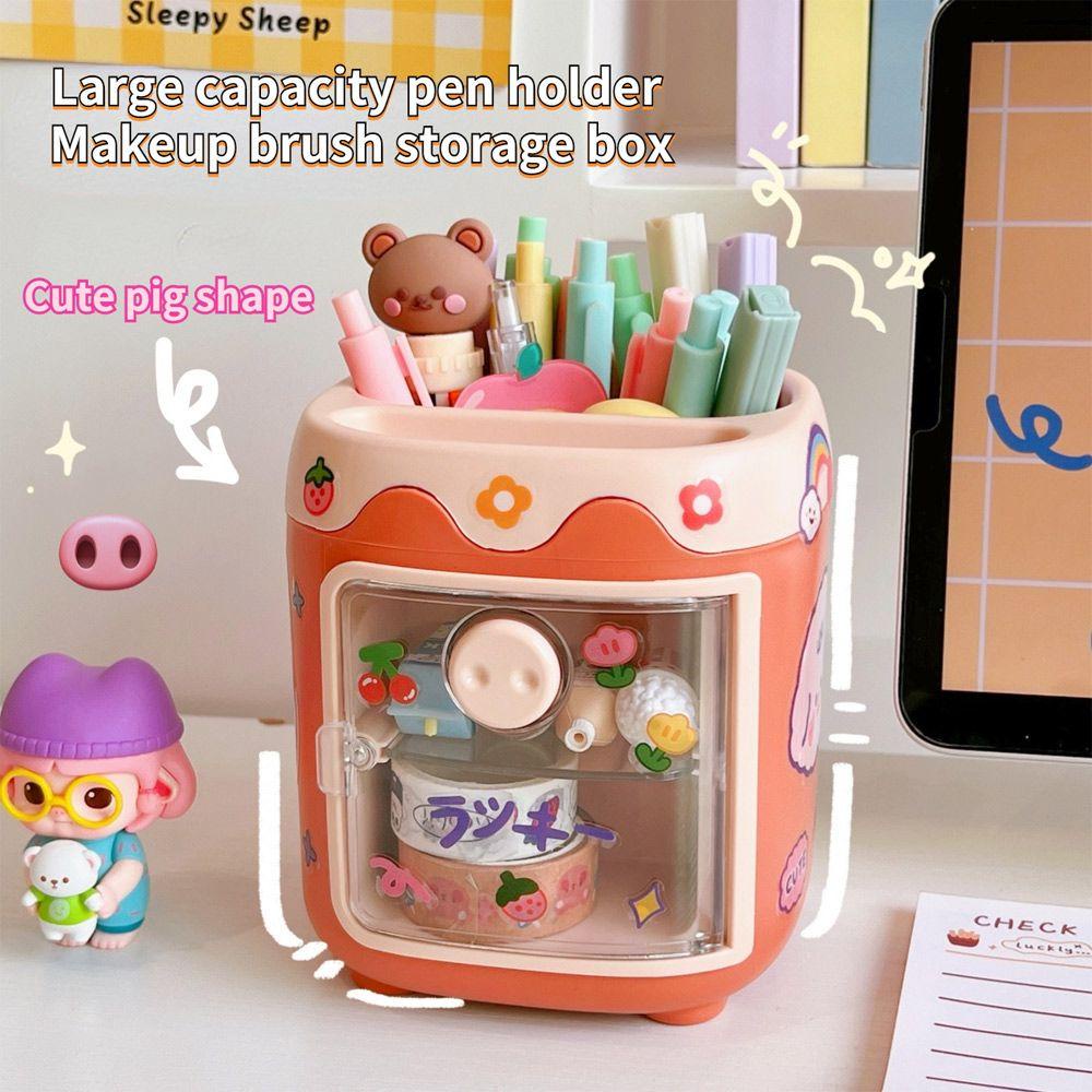 Preva Tempat Penyimpanan Kosmetik Multi Fungsi Desktop Organizer Make Up Brush Holder Tempat Pena