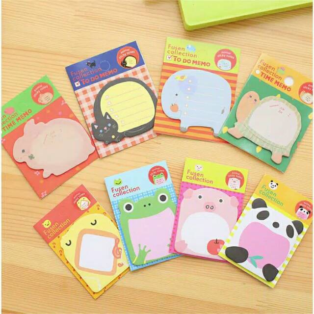 

Animals Sticky Notes / Memo Hewan Lucu