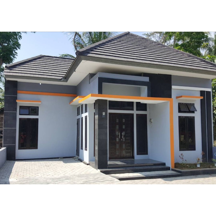 Desain Rumah Gambar Kerja RAB Rumah Type 45 55 70 Lebar Depan 9 Meter