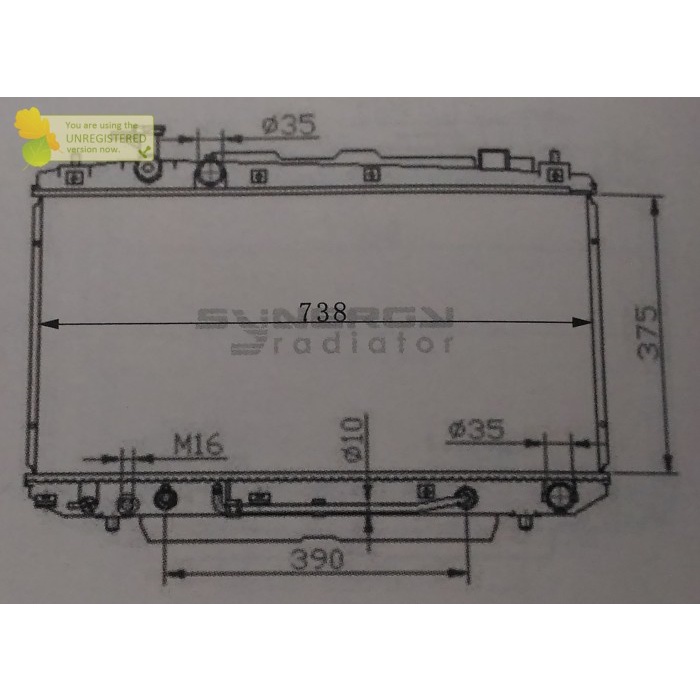 Radiator Toyota RAV4 2001-2004 Synergy / Radiator RAV4 (10003761)