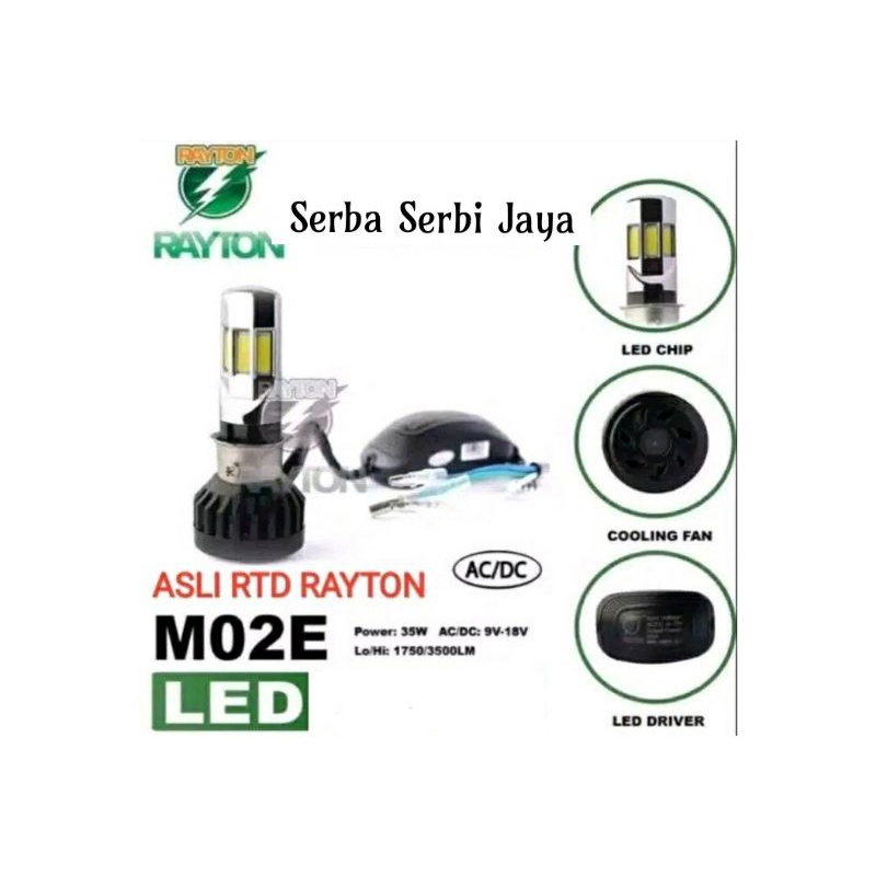 RTD LAMPU LED KIPAS 6SISI/MATA LAMPU DEPAN LED ASLI RTD RAYTON LAMPU LED RTD 3SISI/MATA