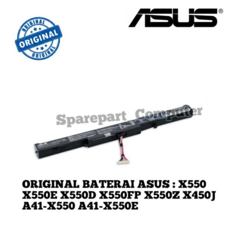 Baterai Asus X550Z X550E X550 X550ZE A41-X550E ORIGINAL
