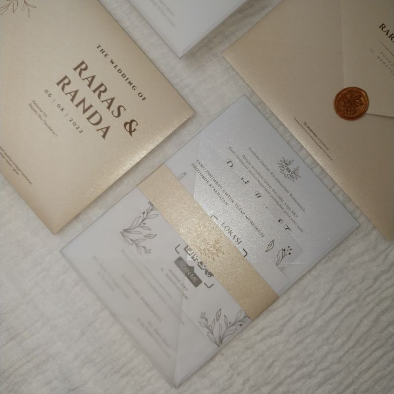 UNDANGAN NIKAH SATUAN MINIMAL ORDER 10 PCS UNDANGAN HARDBOARD AMPLOP 1 SISI