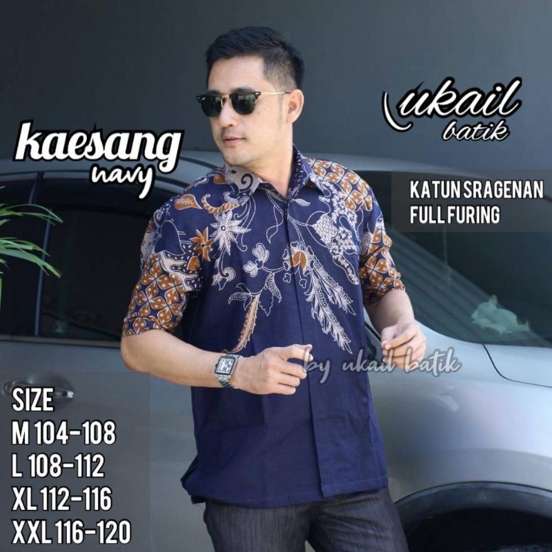 Kemeja Baju Batik Pria Lengan Pendek Lapis Furing Bahan Katun Halus Premium