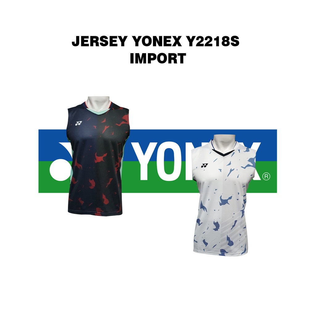 Yonex Jersey Singlet Olahraga Badminton Bulutangkis Y2218S import