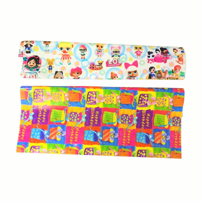 

Tambahan packing bubble hitam kertas kado