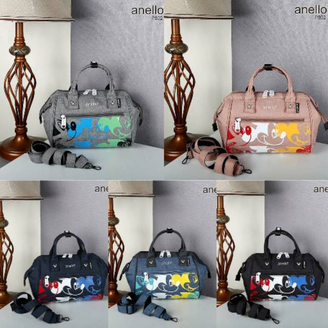 Anello x Disney Mickey Mouse Limited Edition Bag #P802