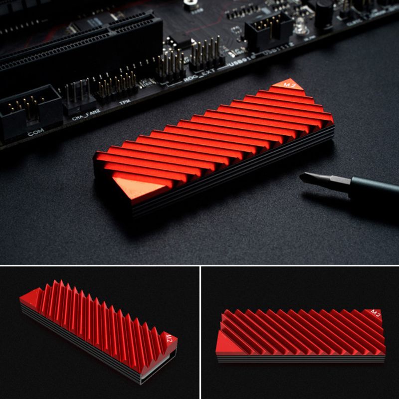 Vivi M2-3 M.2 2280 Ssd Hard Disk Heatsink Bahan Aluminum Dengan Bantalan Termal Untuk Sistem Pendingin Komputer Pc