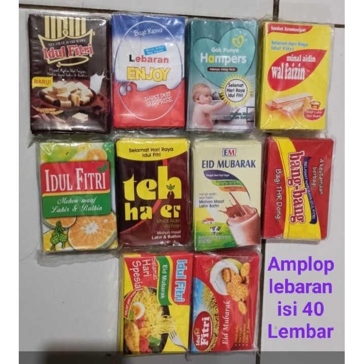 

Amplop Lebaran isi 40 Lembar