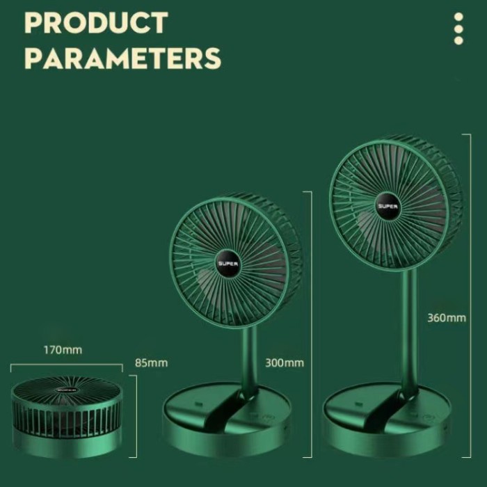 Kipas Lipat Portable Listrik Charge USB Folding Fan Multifungsi / Kipas Angin Lipat / Kipas Meja / Kipas Angin Portable Putar 180 Portable Mini Fan Recharge / Portable fan folding stand / Kipas Angin Lipat Portable USB Charger /Kipas Angin Meja Putar 180°