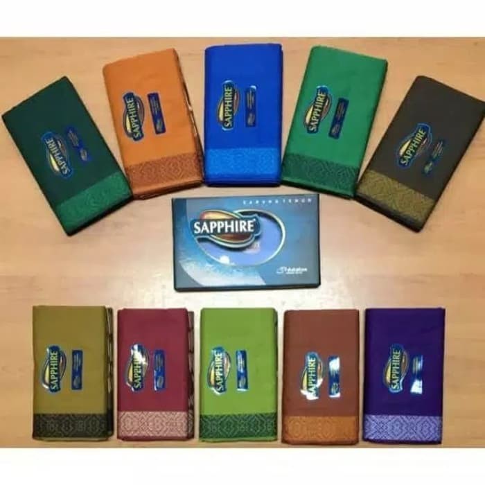 Sarung Sapphire Dewasa Polos Tumpal Warna saphire sapire Sappire Shappire Saroong Tenun Halus Premiu