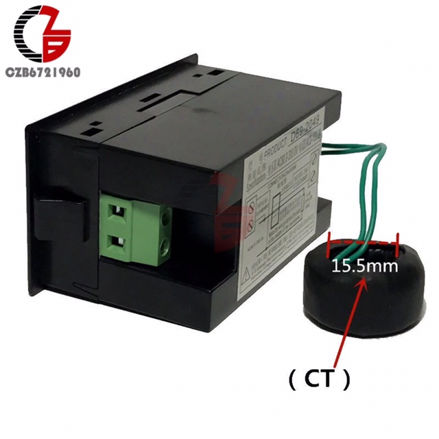 Voltmeter 100A AC 200-450V LED Pengukur Tegangan Volt Amper AC Power Current Detektor Monitor