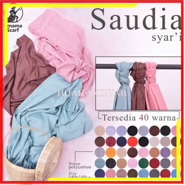 HIJAB GROSIR SAUDIA SYARI UMAMA SEGIEMPAT SYARI SAUDIA TEPI JAHIT KERUDUNG SYARI UMAMA