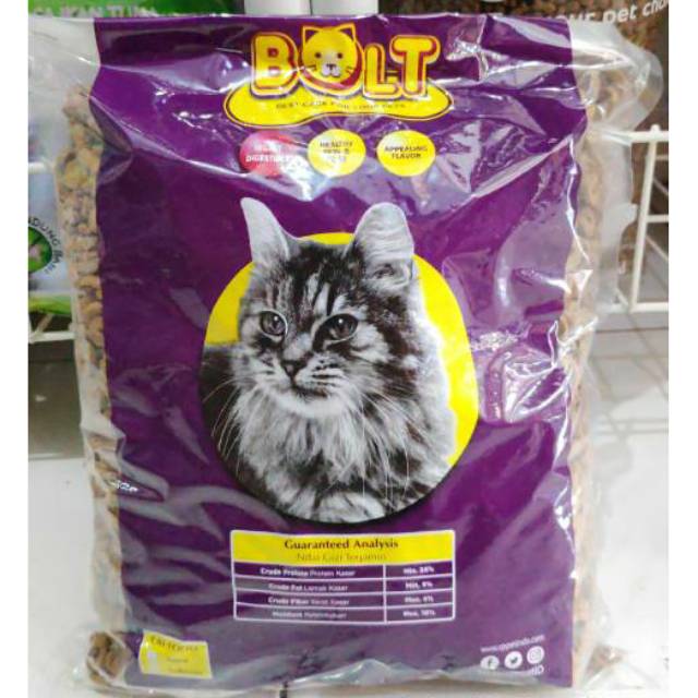 Makanan Kucing Bolt 1kg Shopee Indonesia