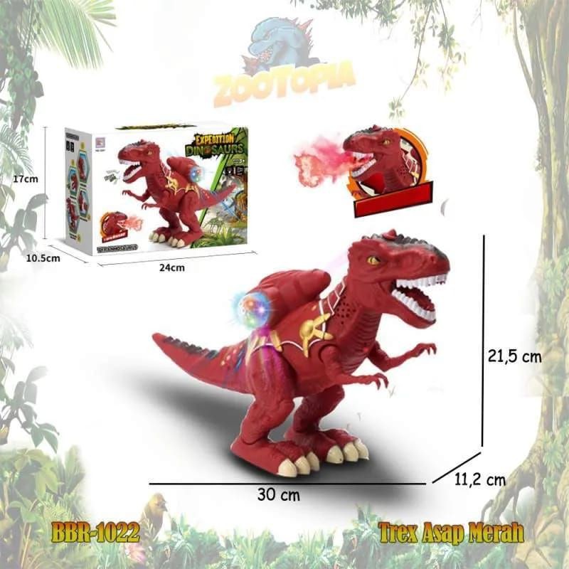 Mainan DINOSAURUS Spray TYRANNOSAURUS ARMOR BBR1022