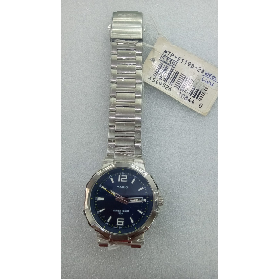 JAM TANGAN PRIA CASIO MTP-E119D-2A ORIGINAL GARANSI RESMI MURAH