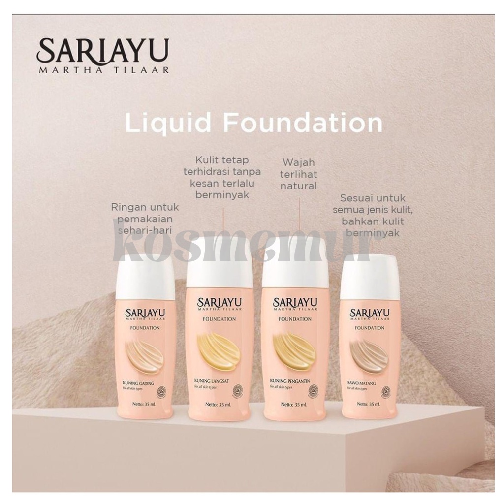 SARIAYU LIQUID FOUNDATION / ALAS BEDAK