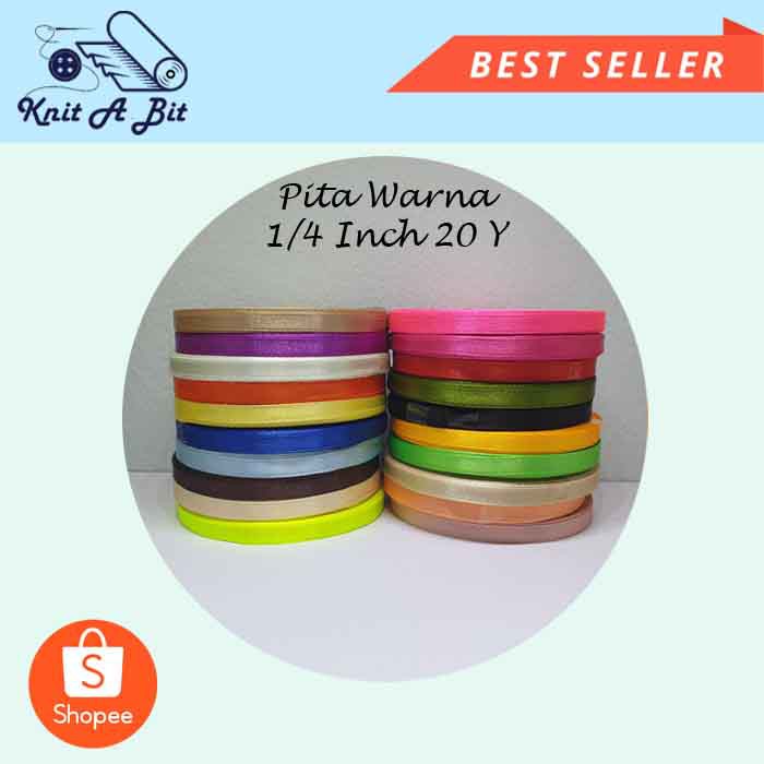 

Pita Kado / Pita Satin 1/4 Inch 20 Y