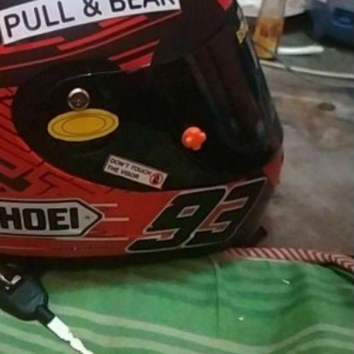 ✫ Decal helm ink Cl max Shoei red art ֍