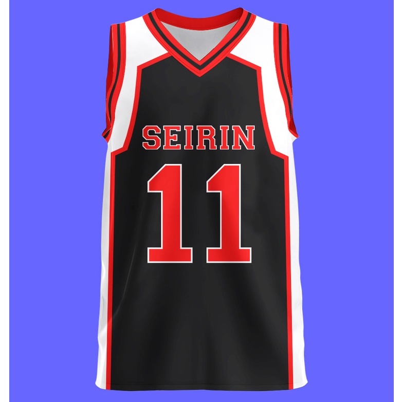 Jersey Seirin BLACK Anime Manga Kuroko No Basket Premium Unisex